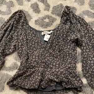 Leopard Print Blouse